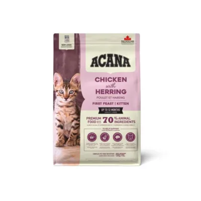 Acana Kitten bala pişiklər üçün quru yem toyuq və siyənək ilə, 1,8 kq