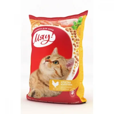 Myau Quru yem, pişiklər üçün, toyuq əti ilə (11 kq)