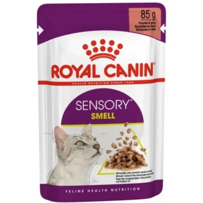 Royal Canin Sensory Smell Pişik üçün iybilmə reseptorlarını stimullaşdıran nəm yem, 85 q