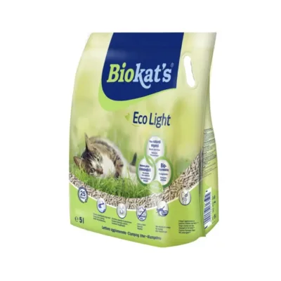 Biokat's Eco Light Tofu Topalanan pişik qumu, 5 L