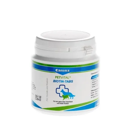 Canina Petvital Pişik və itlərin dəri və tükləri üçün biotin, 100 q/50 tab