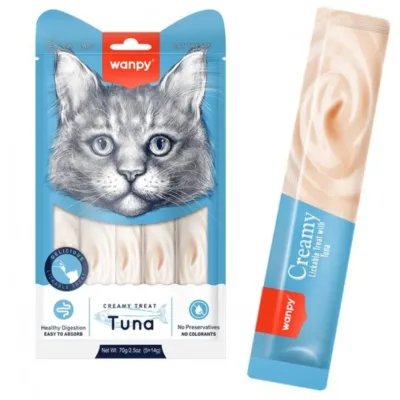 Wanpy Pişik üçün krem çərəz, tuna balığı ilə, 14 q