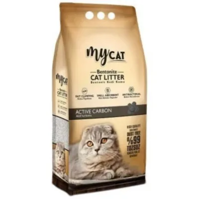 My Cat Topalanan pişik qumu, aktivləşdirilmiş kömürlü 5 L