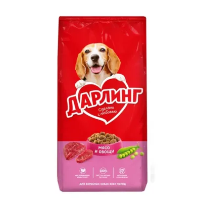 Purina Darling Quru yem, yetkin itlər üçün, ət və tərəvəzlər ilə