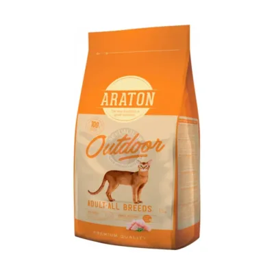 Araton Outdoor Adult pişik üçün quru yem, toyuq və hinduşka