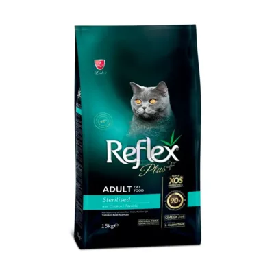 Reflex Plus Hairball/Indoor Adult pişik üçün quru yem, qızılbalıq