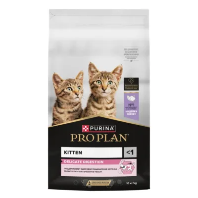 Purina Pro Plan Delicate Kitten Həssas həzmli bala pişik üçün quru yem, hinduşka əti ilə