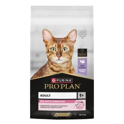 Purina Pro Plan Delicate Həssas həzmli pişik üçün quru yem, hinduşka əti ilə
